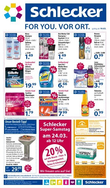 am 24.03. - Schlecker