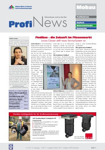 ProfiNews 01-2012 - Mobau Wirtz und Classen