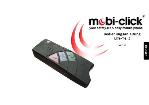 Bedienungsanleitung Life-Tel I - Mobi-Click