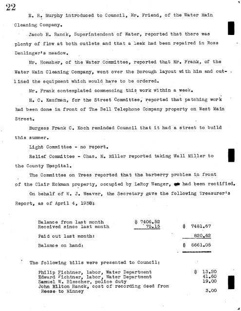 1938-1939 Council Minutes - Lancaster County Website