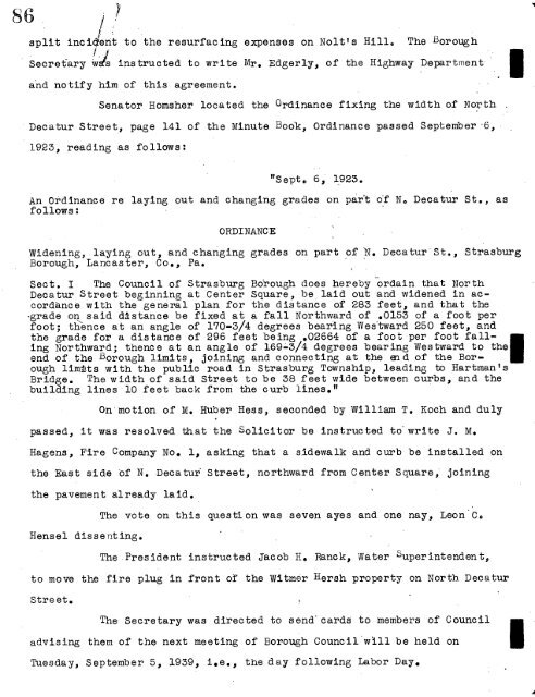 1938-1939 Council Minutes - Lancaster County Website