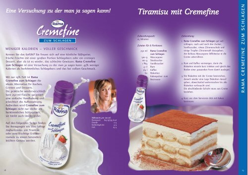 Das Rama Cremefine Rezeptheft 3 herunterladen - bei Rama