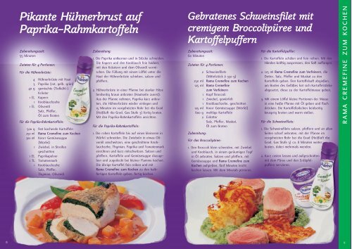 Das Rama Cremefine Rezeptheft 3 herunterladen - bei Rama