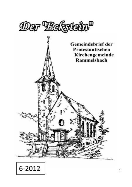 Ausgabe 6/2012 Oktober - November - Gemeinde Rammelsbach