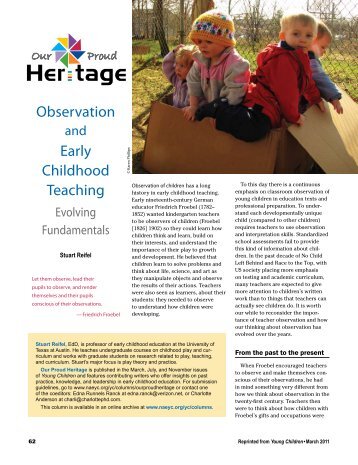 Observation and Early Childhood Teaching - National Association ...