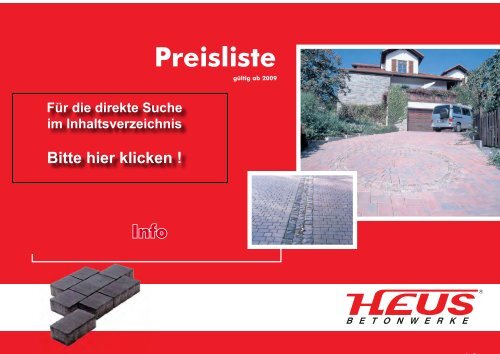 Preisliste - Dornburger Betonwerke GmbH