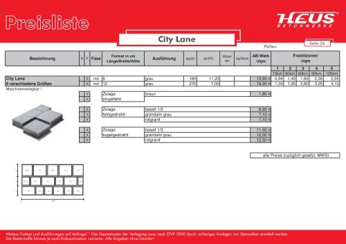 Preisliste - Dornburger Betonwerke GmbH