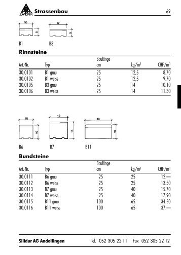 Strassenbau (PDF) - Die Silidur AG