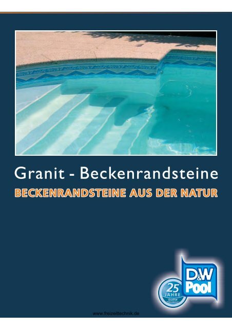 Prospekt Granit - Beckenrandsteine von D&W Pool