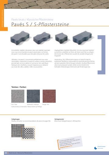 Pavés S / S-Pflastersteine - Chaux de Contern