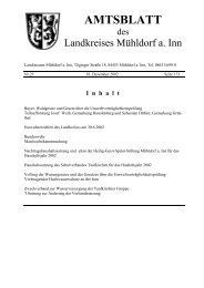 AMTSBLATT - Landkreis Mühldorf a. Inn