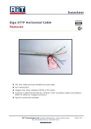 Giga SFTP Horizontal Cable - RiT Technologies Ltd.