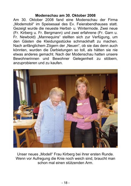 Feierabendpost Ausgabe Nr. 4 / 2008 - ev. Feierabendhaus Schwelm