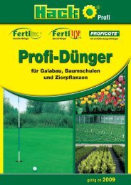 Hack Profikatalog 2009.indd - Hack Dünger