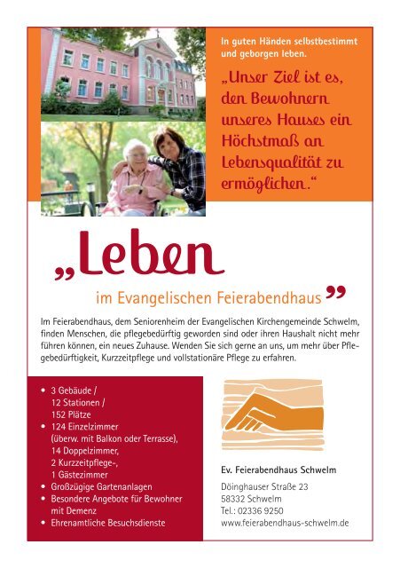 Ausgabe 2 Sommer 2012 - ev. Feierabendhaus Schwelm