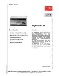 Download PDF - MESA Electronic GmbH