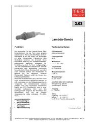 Lambda-Sonde - MESA Electronic GmbH