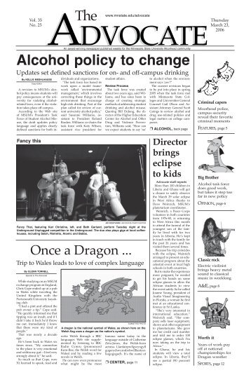 March 23, 2006 (vol. 35, no. 25) - Minnesota State University ...