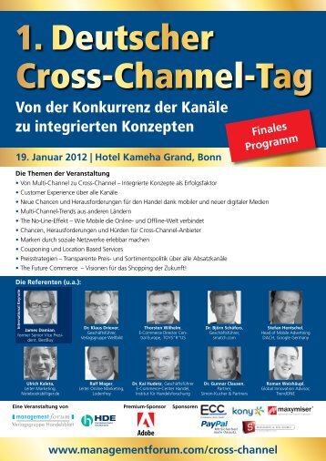 1. Deutscher Cross-Channel-Tag - Management Forum der ...