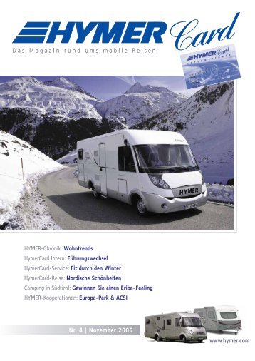 Nr. 4 | November 2006 Das Magazin rund ums mobile ... - Hymer