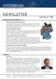 Download Newsletter - Interbrain AG