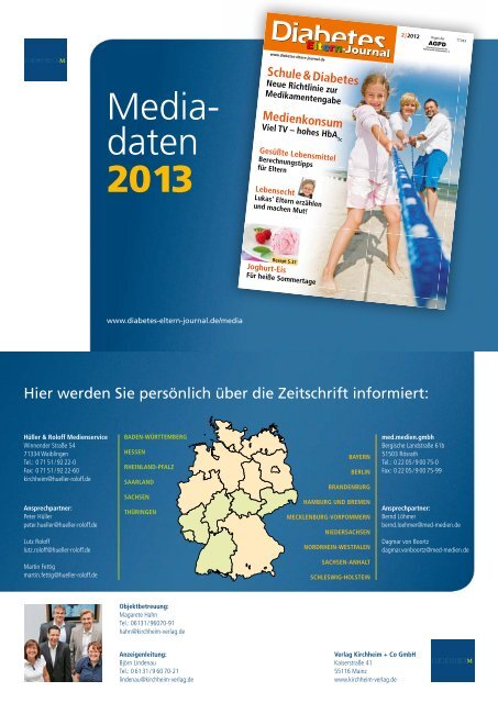 Diabetes-Eltern-Journal (PDF) - Kirchheim-Verlag