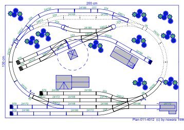 Plan 011-4012 (c) by nowara 1996 130 cm 200 cm - marklin