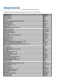 10 - 13 June 2013, Frankfurt am Main Vorläufige ... - Messe Frankfurt