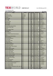 EXIBITORS LIST 12-15 February 2013 Paris Le ... - Messe Frankfurt