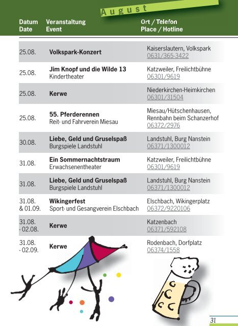 Veranstaltungskalender - Landkreis Kaiserslautern