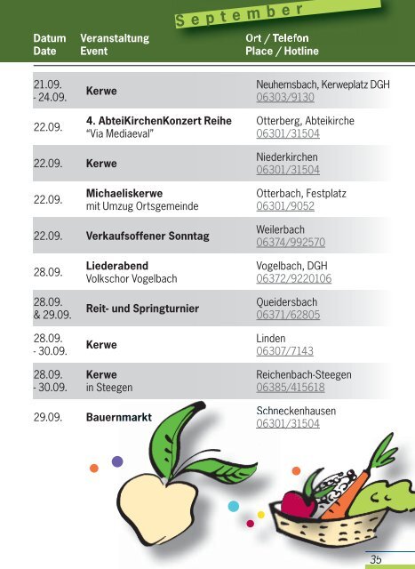 Veranstaltungskalender - Landkreis Kaiserslautern