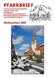 Weihnachten 2009 - Katholische Pfarrgemeinde Mariä Geburt ...