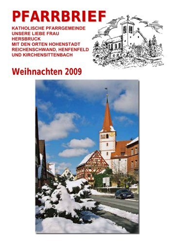 Weihnachten 2009 - Katholische Pfarrgemeinde Mariä Geburt ...