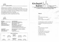 Kirchspiel Kurier - Bienenjahr.de