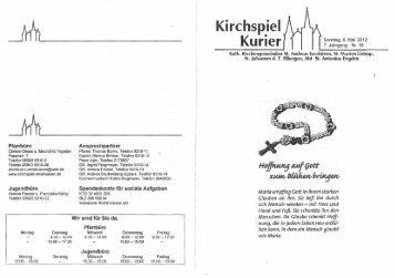 Kirchspiel Kurier - Bienenjahr.de