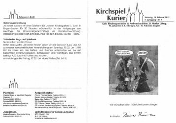 Kirchspiel Kurier - Bienenjahr.de