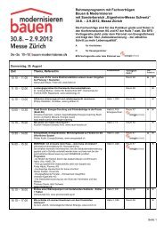 Fachvorträge 2012 Programm nach Tag (PDF) - Bauen ...