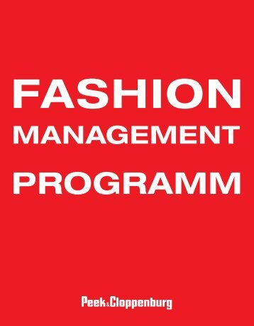 Fashion_Management_Programm - Peek & Cloppenburg KG