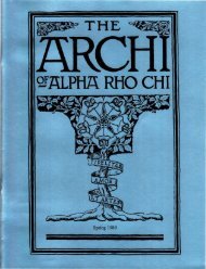 The Archi - Alpha Rho Chi