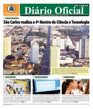Diário Oficial - Prefeitura Municipal de São Carlos - Governo do ...