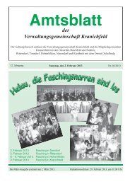 Amtsblatt der Verwaltungsgemeinschaft Kranichfeld