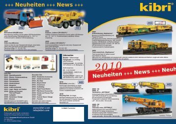 kibri Neuheiten 2010 - Viessmann Modellspielwaren GmbH