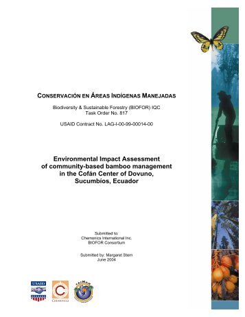 Environmental Impact Assessment of community-based bamboo ...