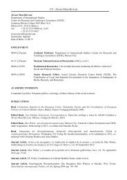 201201125 Álvaro Morcillo-Laiz Curriculum Vitae - CIDE