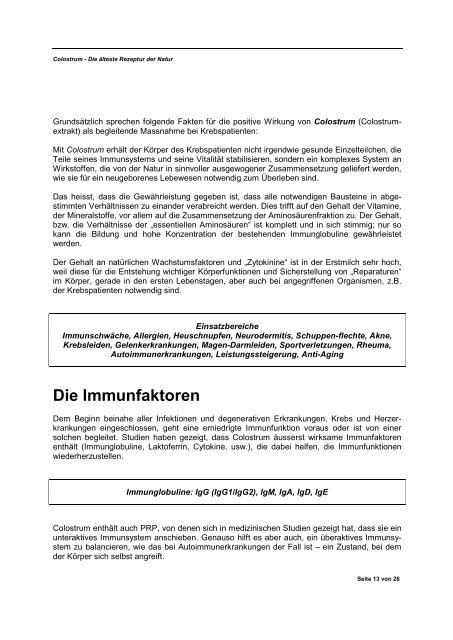 Colostrum - InfoVit