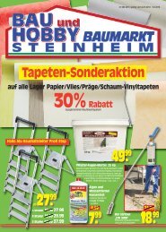 Auf uns können Sie bauen ! Bau und Hobby Baumarkt Steinheim