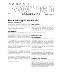 Bauanleitung für die Falttür PDF-SERVICE - Living at Home