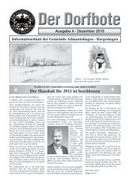 Informationsblatt der Gemeinde Admannshagen