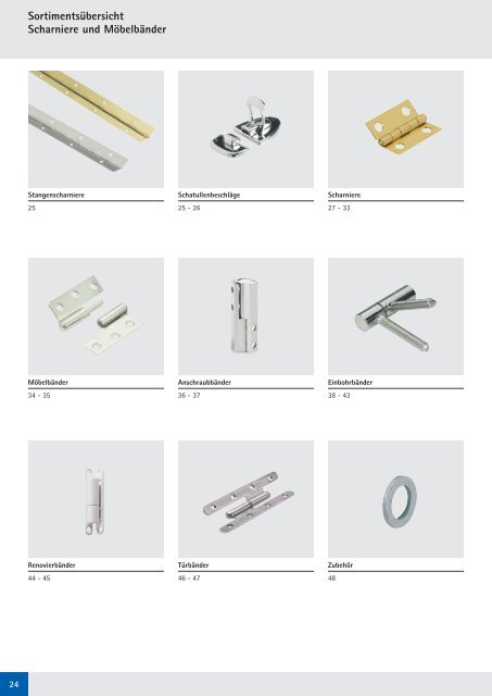 Katalog Scharniere - Hettich