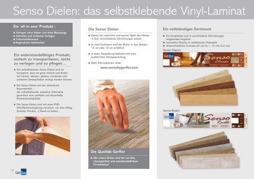 Dekorübersicht Senso SK Vinyl Laminat - Decke-wand-boden.de